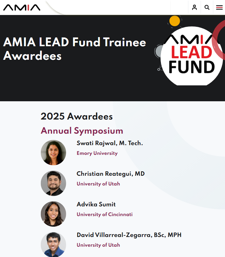 AMIA Annual Symposium, November 2025